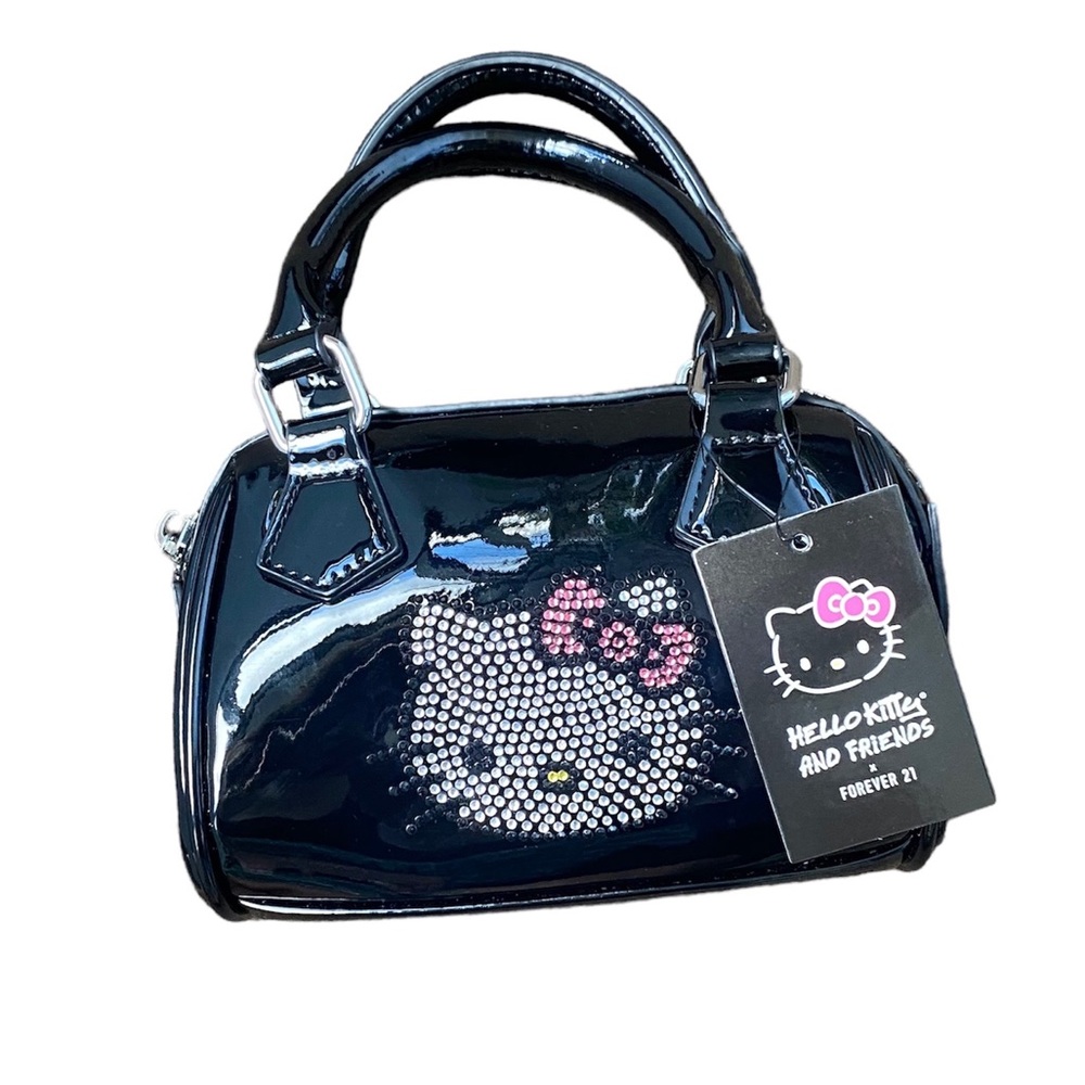 F21 Hello Kitty and Friends x Forever 21 — black small hand purse— crossbody